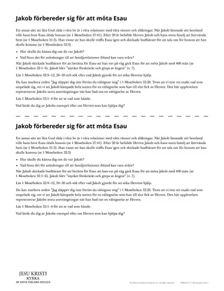 Jakob förbereder sig för att möta Esau