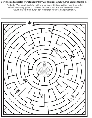 Seite mit der Aktivität: Der Prophet warnt uns vor geistiger Gefahr