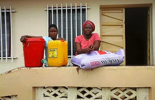 members receiving supplies