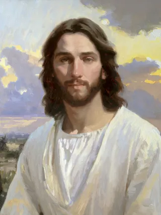 a portrait of Jesus