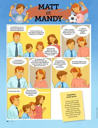 family watching conference together