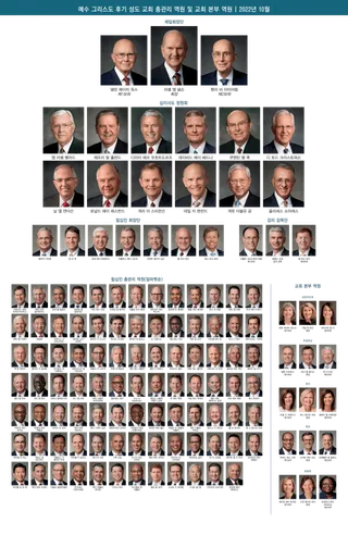 General Authority and General Officer chart