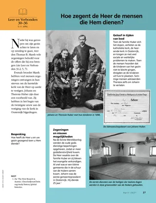 article on blessings of service