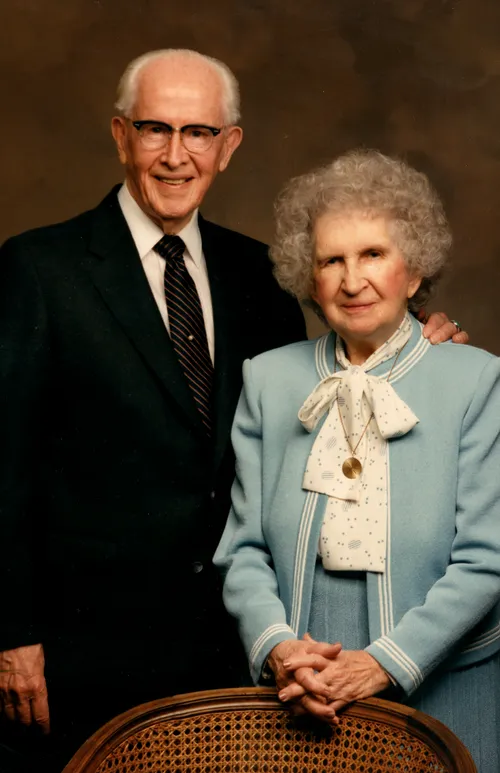 President Ezra Taft Benson with Sister Flora Smith Amussen Benson