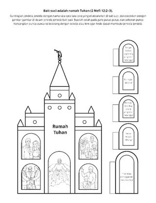 halaman kegiatan: bait suci adalah rumah Tuhan