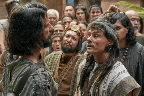 A lawyer speaks to Alma the Younger and mocks him for his preaching in the city of Ammonihah.