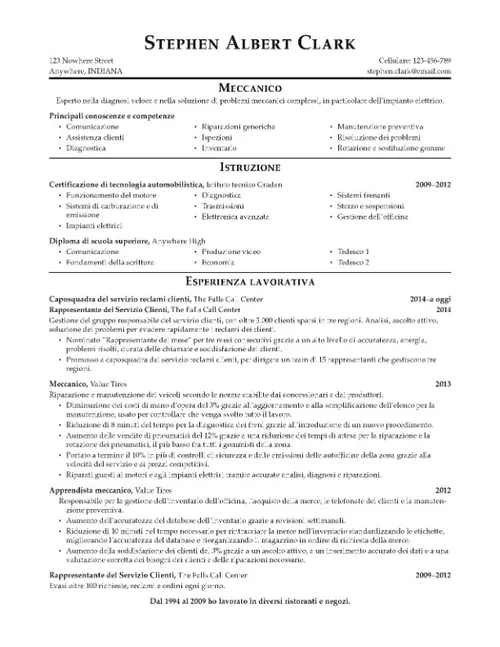 Clark resume
