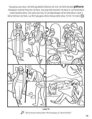 The Prodigal Son coloring page