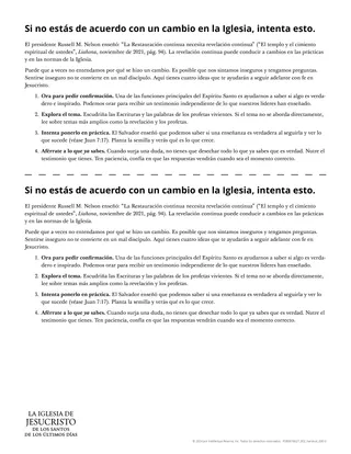 Volante: Si no estás de acuerdo con un cambio en la Iglesia, intenta esto.