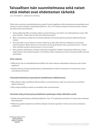 Heavenly Father’s plan.