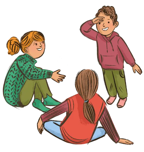 Børn, der agerer historier fra skriften