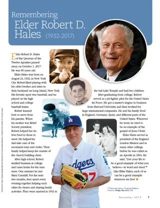 Remembering Elder Robert D. Hales