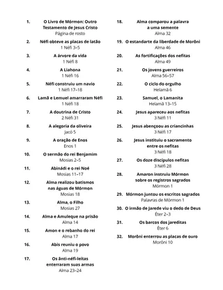 Table of Contents coloring page