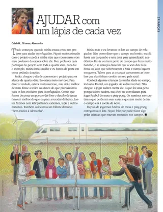 helping out, one pencil at a time