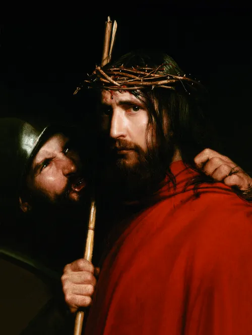 Jesus Christ wearing a crown of thorns