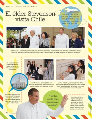 Elder Stevenson Visits Chile