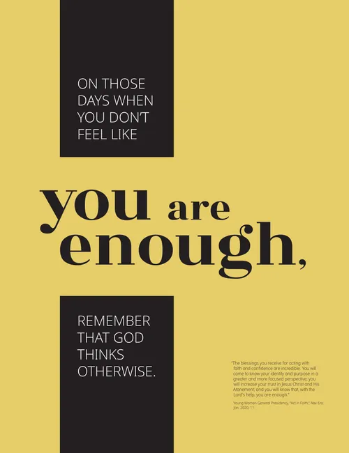 poster “You Are Enough”
