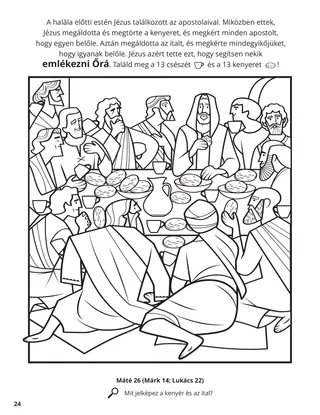 The Last Supper coloring page