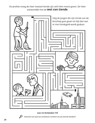 The Law of Tithing coloring page