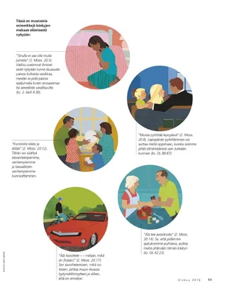 examples of living the commandments today