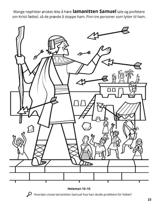 Samuel the Lamanite coloring page