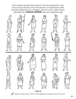 The Twelve Nephite Disciples coloring page