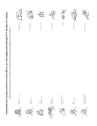 radošā lappusīte: pateicoties tam, ka Jēzus nomira manis dēļ, es varu tikt augšāmcelts