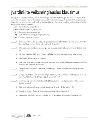 dalijamoji medžiaga, Įvardinkite veiksmingiausius klausimus