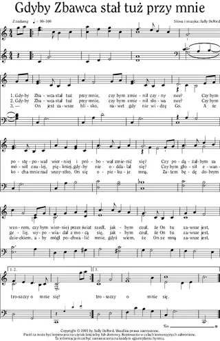 muzyka „Gdyby Zbawca stał tuż przy mnie”