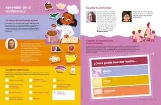 Page PDF with illustration of girl making jambalaya