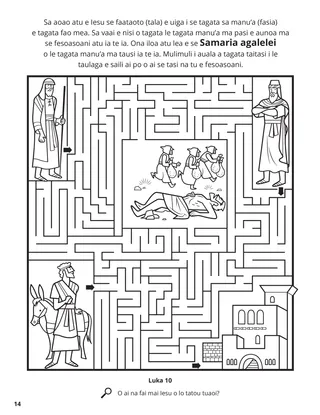 The Good Samaritan coloring page