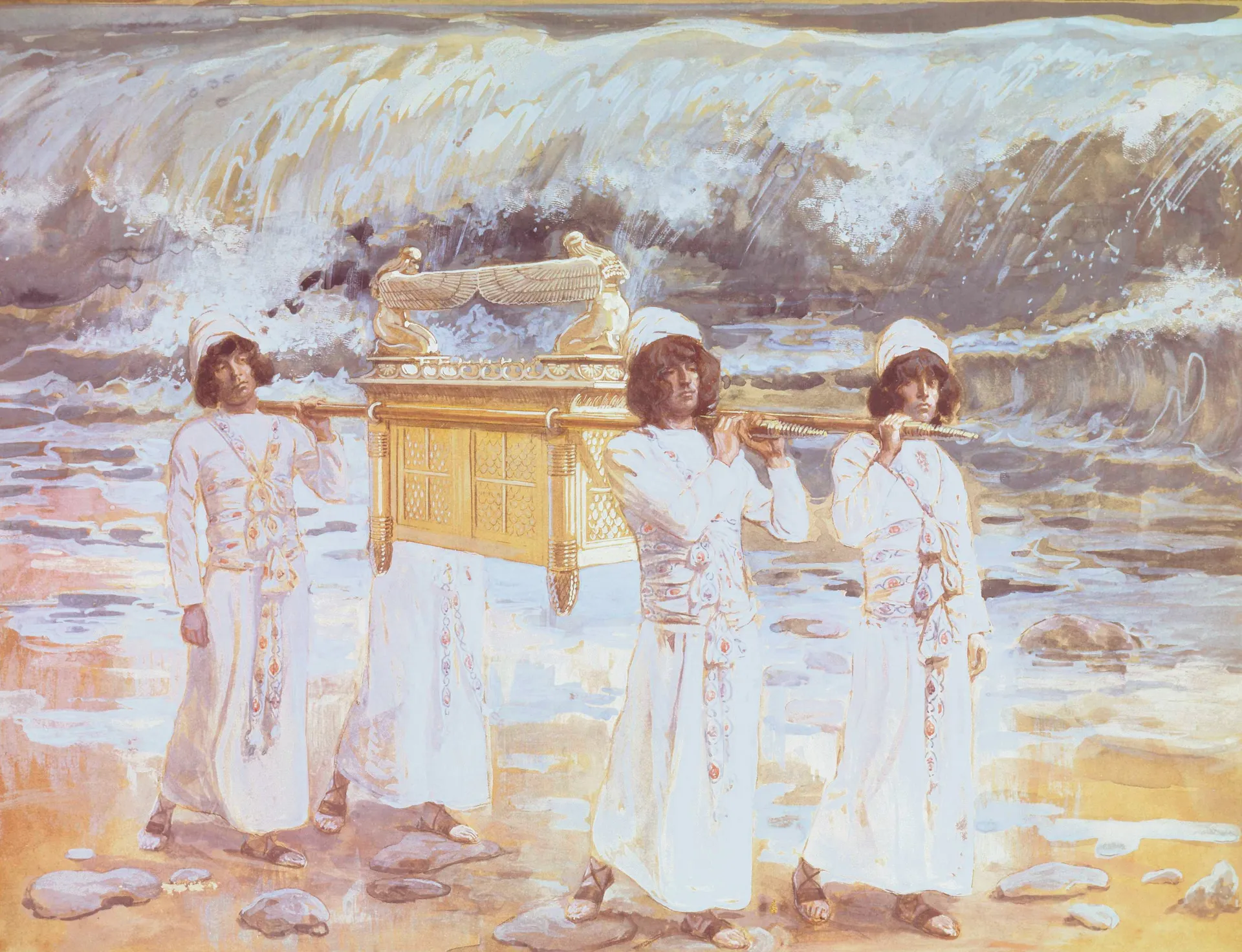 The Ark Passes over the Jordan, by James Tissot