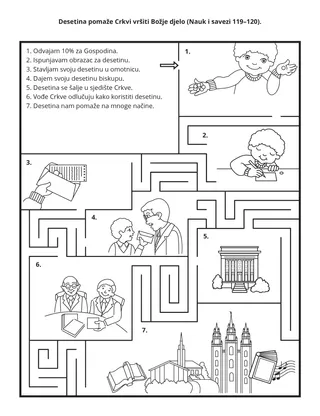stranica aktivnosti: desetina pomaže Crkvi vršiti Božje djelo