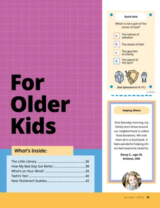 For Older Kids cover page PDF