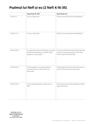 Nephi’s Psalm and me handout