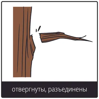 Евангельский символ «отвергнуты, разъединены»