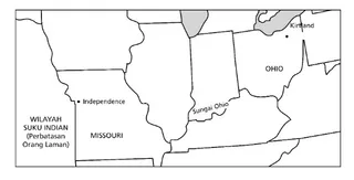 peta, AS sebelah timur laut