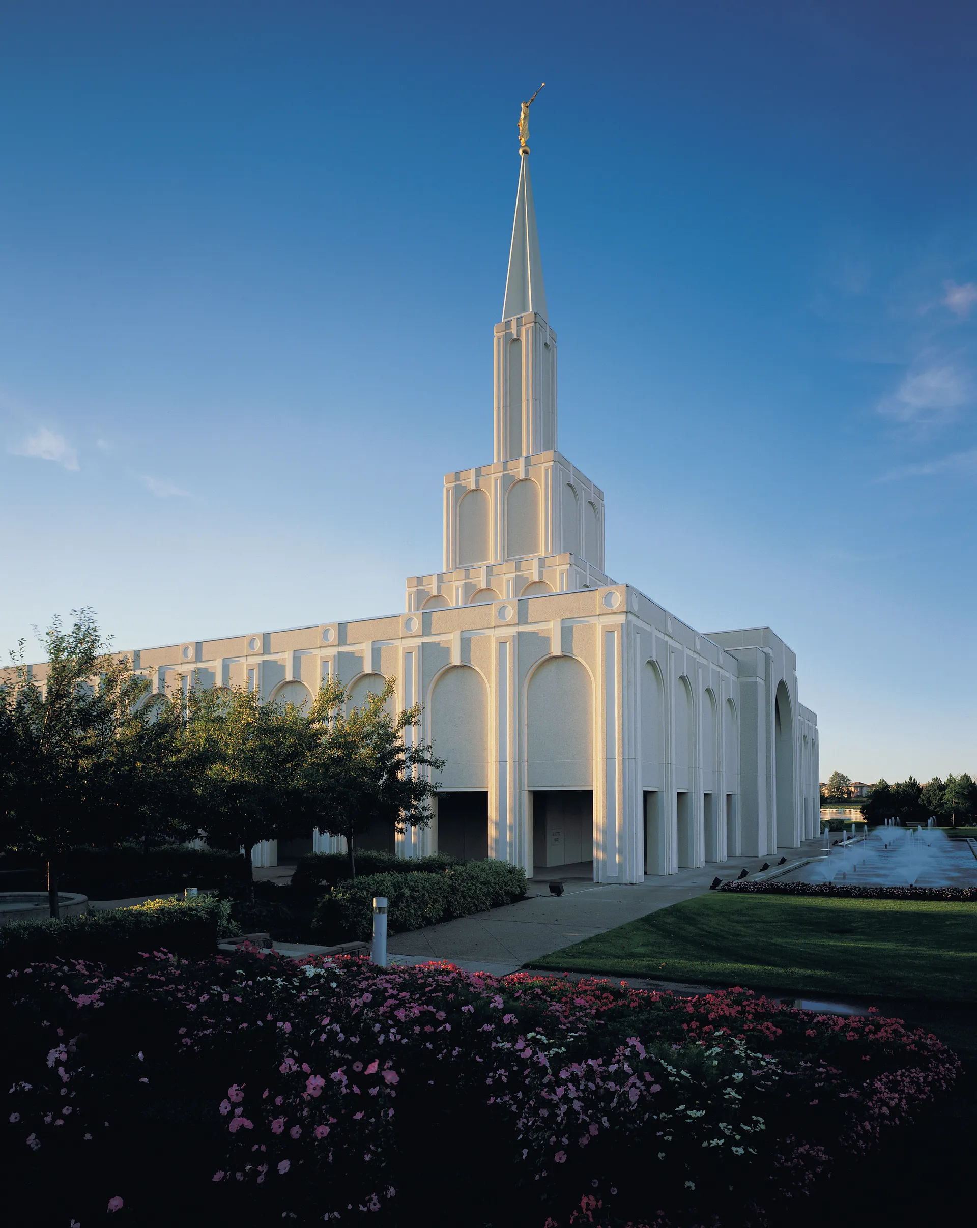 The Toronto Ontario Temple north side, including scenery.