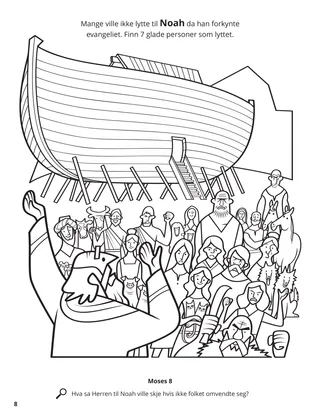 Noah Preached the Gospel coloring page