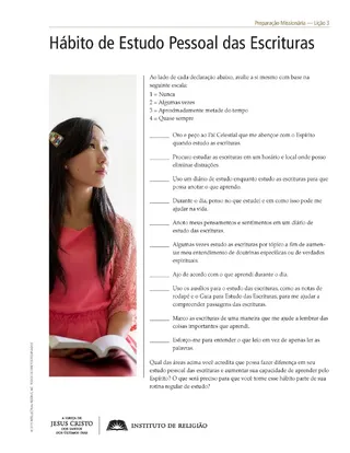 Folheto para o Estudo das Escrituras