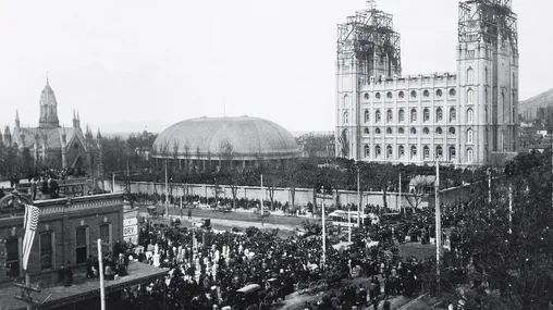 Capstone Ceremony for the Salt Lake Temple.
