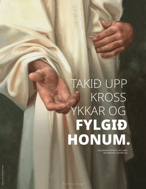 Tilvitnun Hollands á veggspjaldi