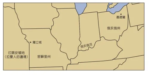 從獨立城到嘉德蘭的地圖