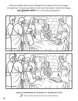 Jesus’s Burial coloring page