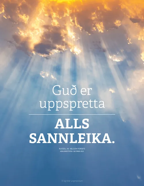 Tilvitnun Nelsons á veggspjaldi