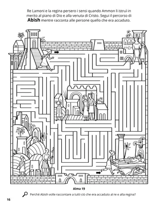 Abish Gathers the People coloring page