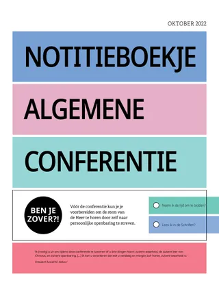 Notitieboekje algemene conferentie