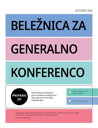 Beležnica za generalno konferenco