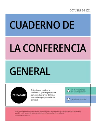 Cuaderno de la conferencia general