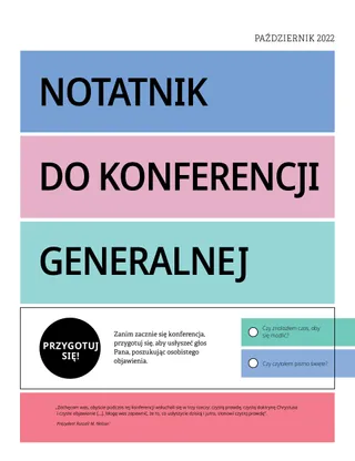 Notatnik do konferencji generalnej